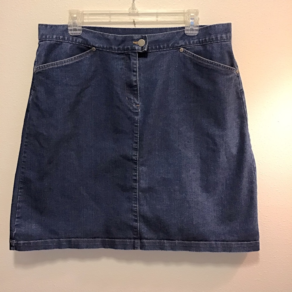 Woolrich denim skirt.